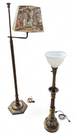 Antique / Vintage Floor Lamps with Shades