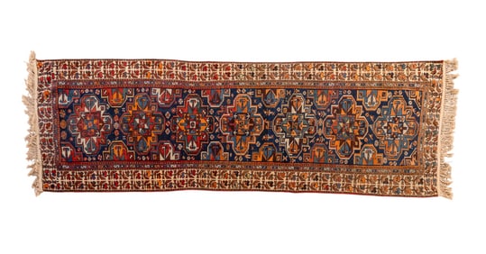 Persian Hand Knotted Runner ~9' L