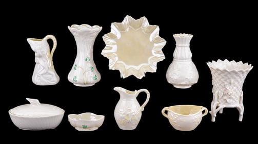 Belleek Porcelain Grouping