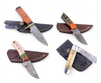 MHS Cutlery Damascus Steel Knives