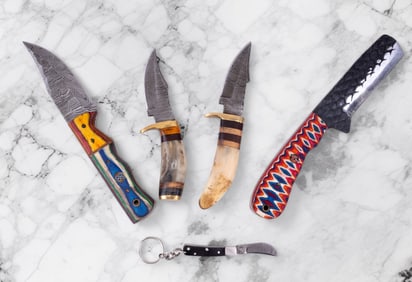 MHS Cutlery Damascus Steel Knives