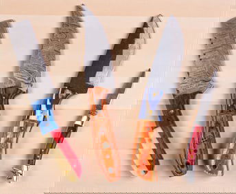 MHS Cutlery Damascus Steel Knives