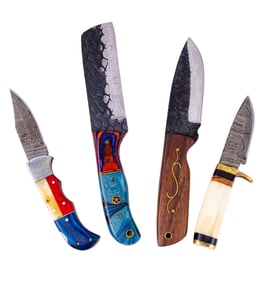 MHS Cutlery Damascus Steel Knives