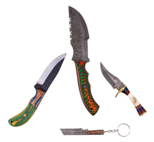 MHS Cutlery Damascus Steel Knives