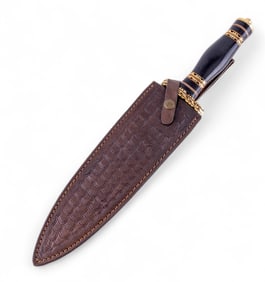 MHS Cutlery Damascus Steel Hunting Dagger