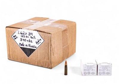 Russian 7.62x39mm Ammunition, 340 Rounds