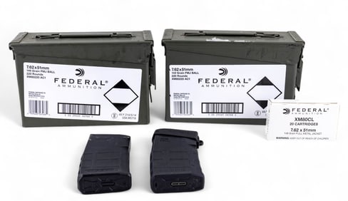 Federal 7.62x51mm Nato Ammunition + Mags