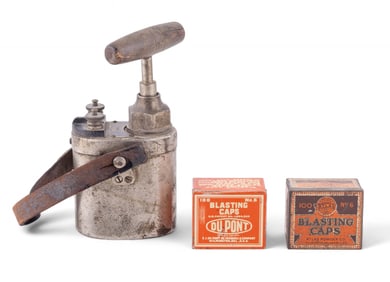 Atlas Detonator w/ Blasting Cap Tins (Empty)