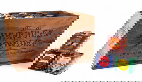 Hercules Powder Wooden Crate w/ Tins