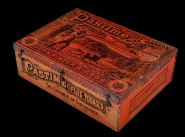 Pastime Plug Tobacco Advertising Tin