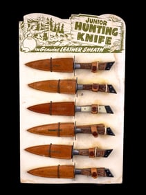 Junior Hunting Knife Store Display w/ 6 Knives