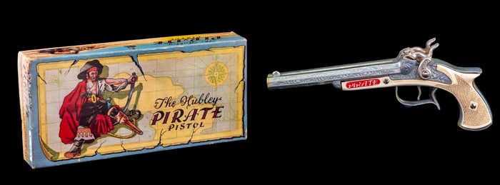 Hubley Pirate Pistol Cap Gun with Original Box