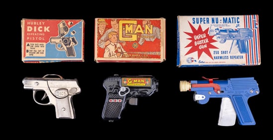 Marx, Hubley, and Langson Toy Pistols