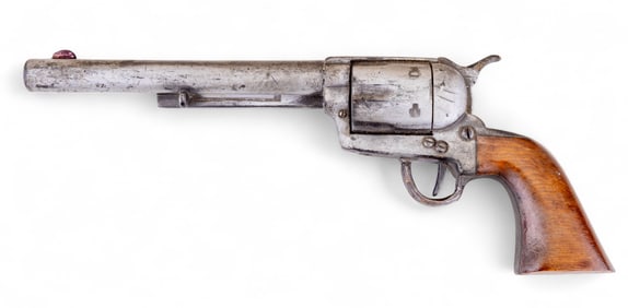 Carved Wood Colt 6-Shooter Revolver