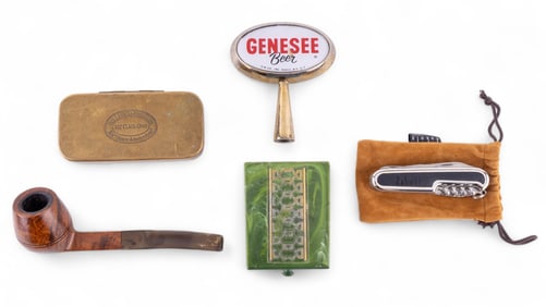 Vintage Make Up Compact, Pipe, and More