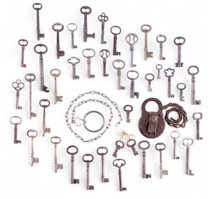 Antique and Vintage Lock and Skeleton Keys