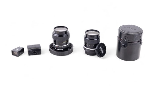 Nikon SLR Lenses and Leitz View Finder