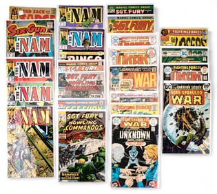 Vintage War Comic Books, Marvel & DC