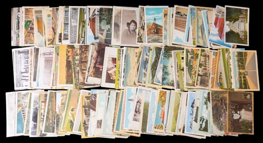 Early 20th C Souvenir Travel Post Cards (200+)