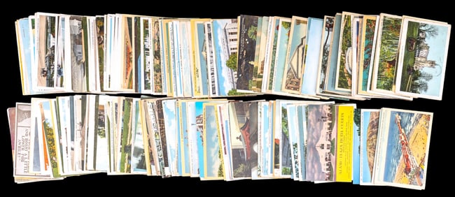 Early 20th C Souvenir Travel Post Cards (~300)