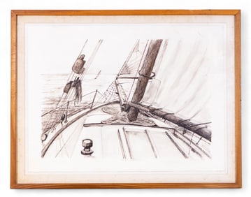 John Sears (Am, 1938-2009) Framed Ink/Graphite