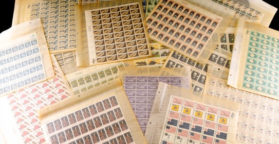 Vintage U.S. Postage Sheets