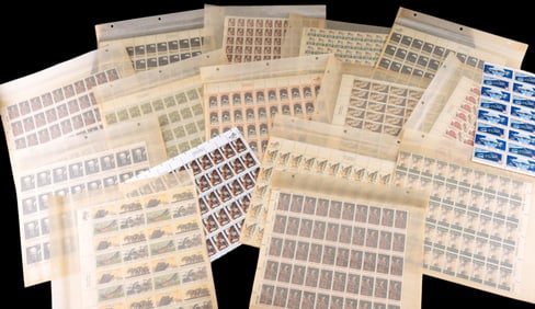 Vintage U.S. Postage Sheets