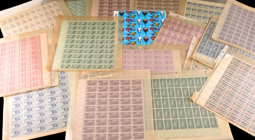 Vintage U.S. Postage Sheets