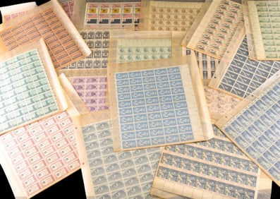 Vintage U.S. Postage Sheets