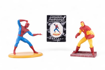 Ironman and Spiderman Marvel Model Figures