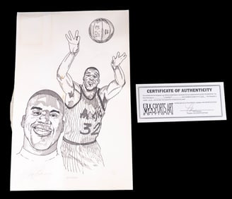 Rick Rivadeneyra Signed Shaq Print 204/2500