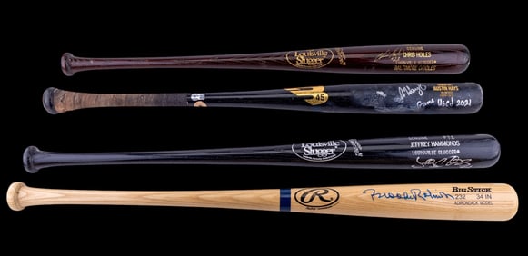 Baltimore Orioles Player Signed Baseball Bats