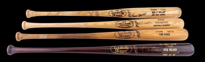 MLB Player Signed Baseball Bats