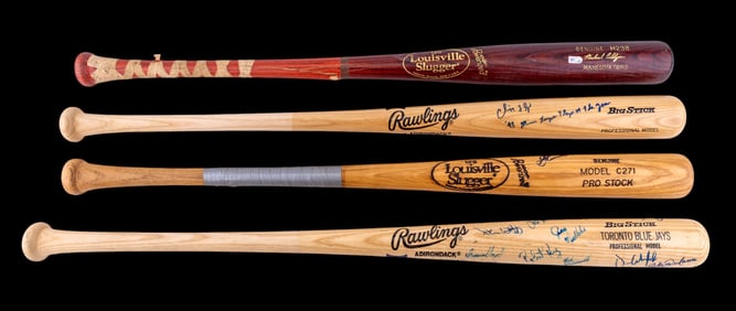 MLB Game Used and Signed Baseball Bats