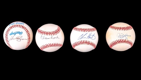 Unidentified Signed MLB Baseballs (4)