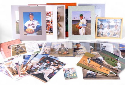 Vintage Signed MLB Player Photos