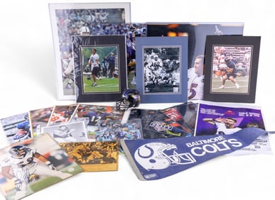 Baltimore Football Memorabilia some w/ COA