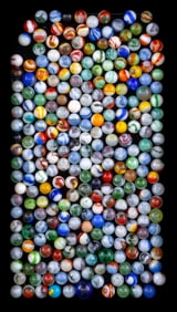 Vintage Swirl Glass Marble Collection