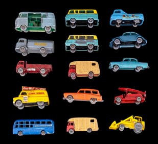 Vintage Lesney Grey Wheel Toy Cars (15)