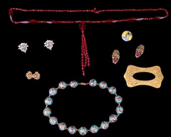 Early Trifari Phillippe Clip Earrings + More