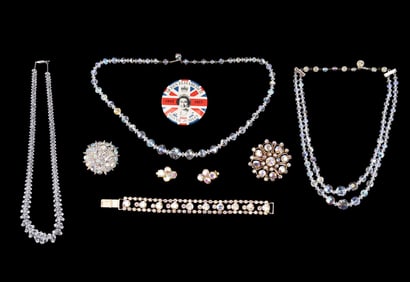 Vintage Jewelry and Queen Elizabeth Pin