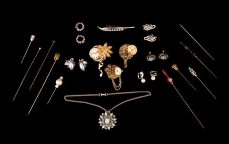 Hat Pins and Vintage Jewelry