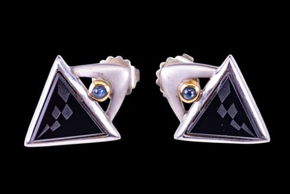 Modern Sterling Artisan Earrings