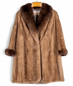 Vintage Muscalus Brown Fur Coat