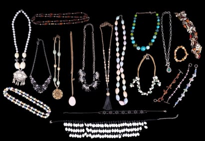 Rhinestone, Glass, Crystal, Beaded Jewelry