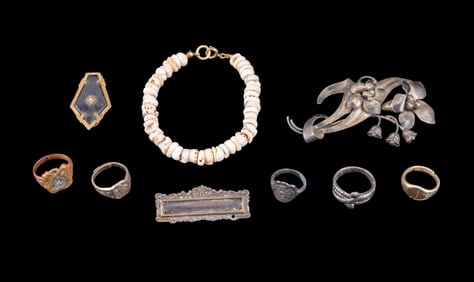 Cart Art Inc 925 Pendant and Other Early Jewelry
