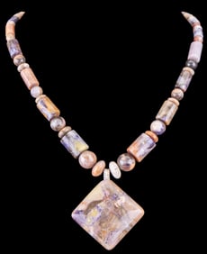 Polished Quartz Necklace