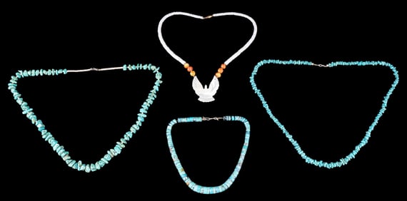 Native American and MOP Necklaces