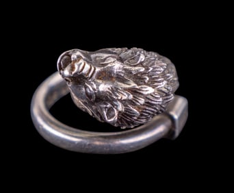 Mexican Silver Lion Ring