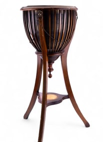 Edwardian Period Plant Stand w/ Fine Inlay